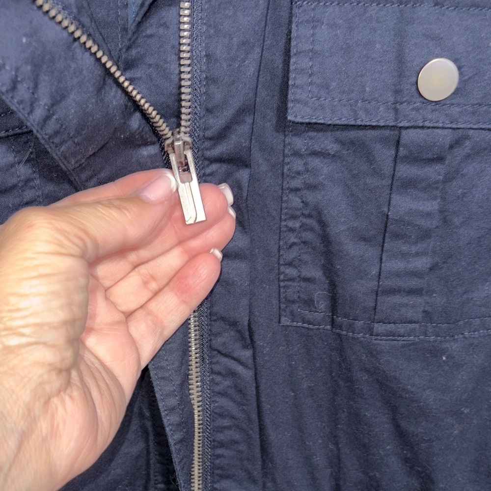 Jones New York Dark Blue Utility Jacket - Picture 4 of 7